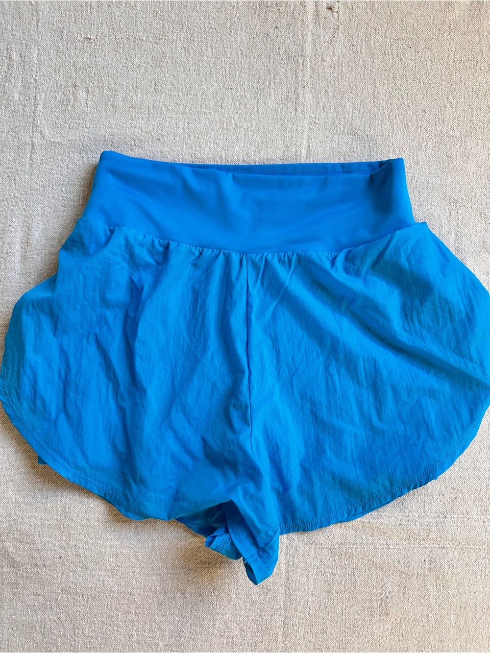 All in Motion Blue High Rise Athletic Running Shorts Phone Pockets Size Small